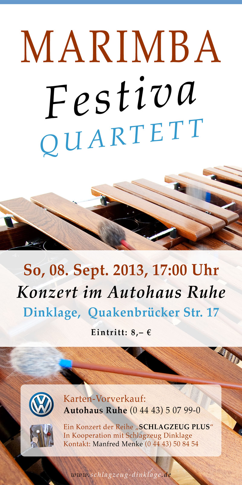 Flyer · Marimba-Konzert